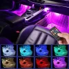 tira led x4  luz piso interior + control